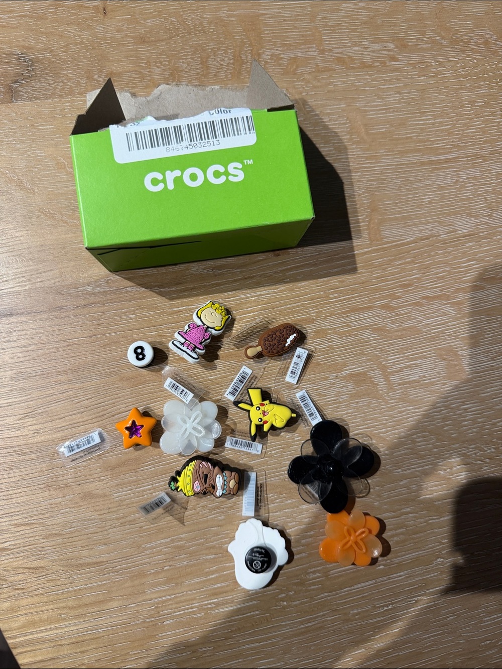 CROCS Multicolor Jibbitz Charms Lot with Pikachu and Novelty Shapes